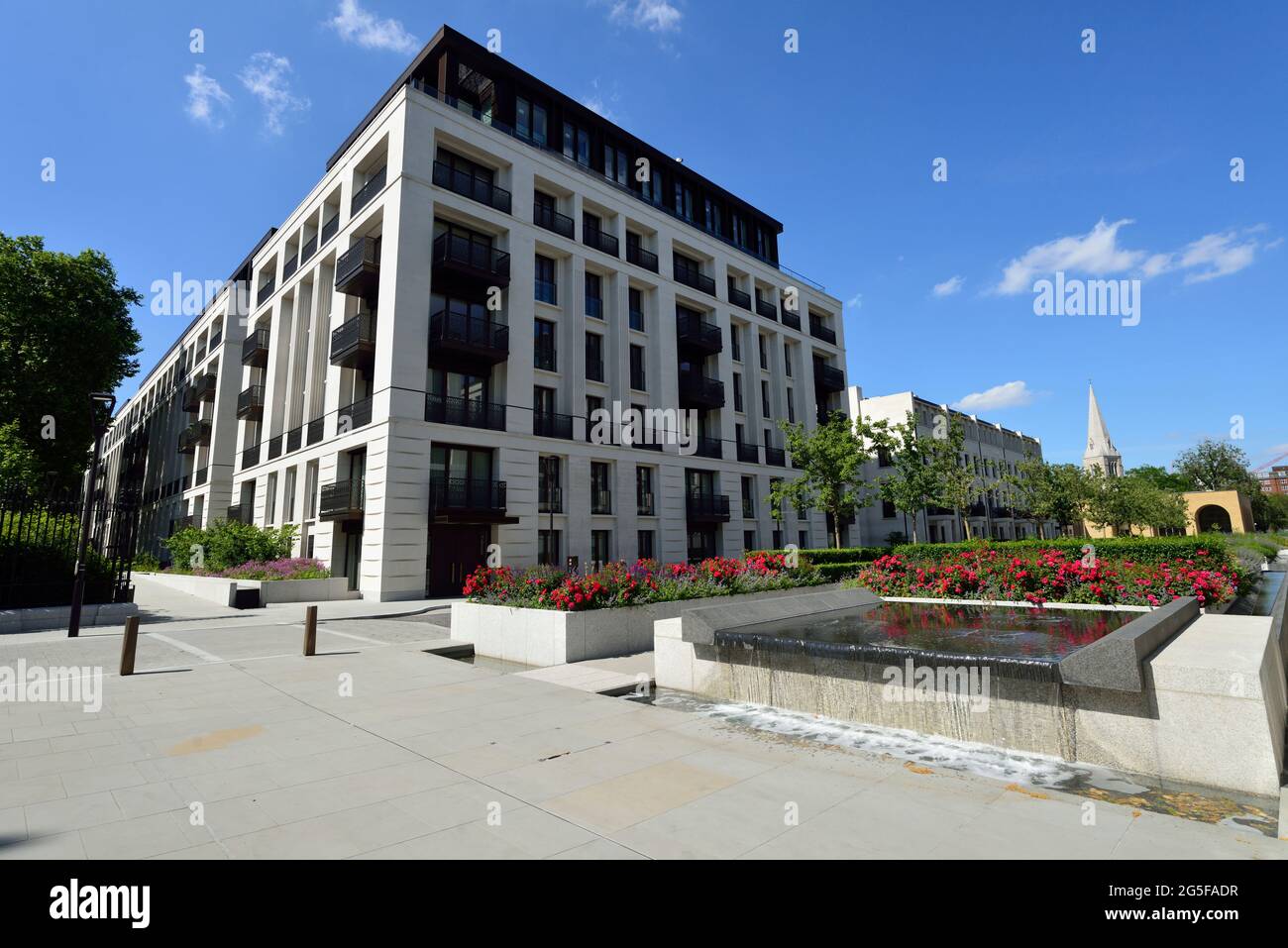 Chelsea Barracks residential development, Mulberry Square, Chelsea