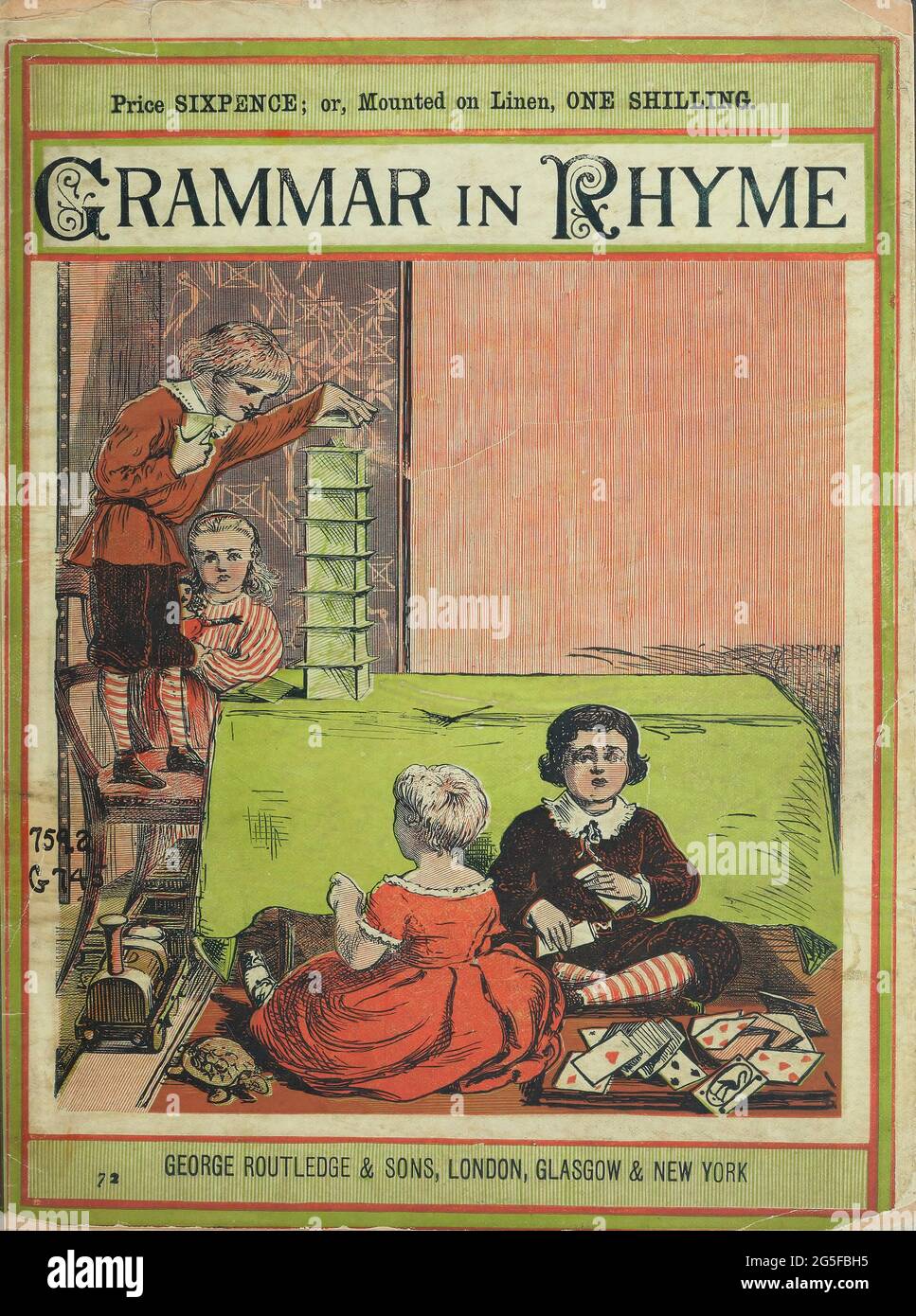 Grammar in rhyme by Walter Crane and Edmund Evans, Published in London, Glasgow & New York by George Routledge and Sons 1868 Stock Photo