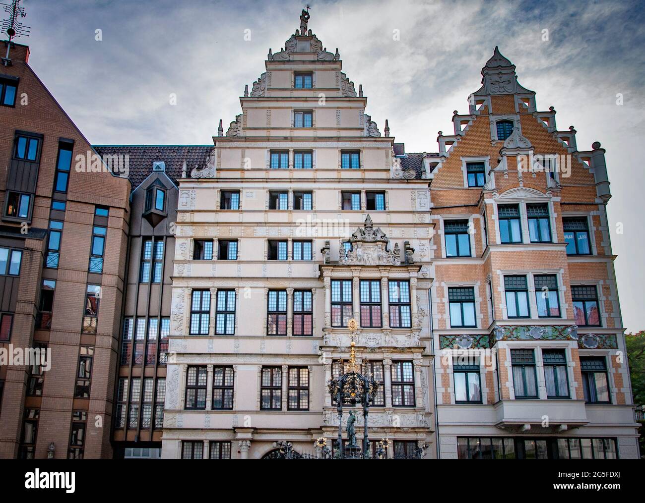 HANNOVER, GERMANY. JUNE 19, 2021. Street view on Leibniz house and