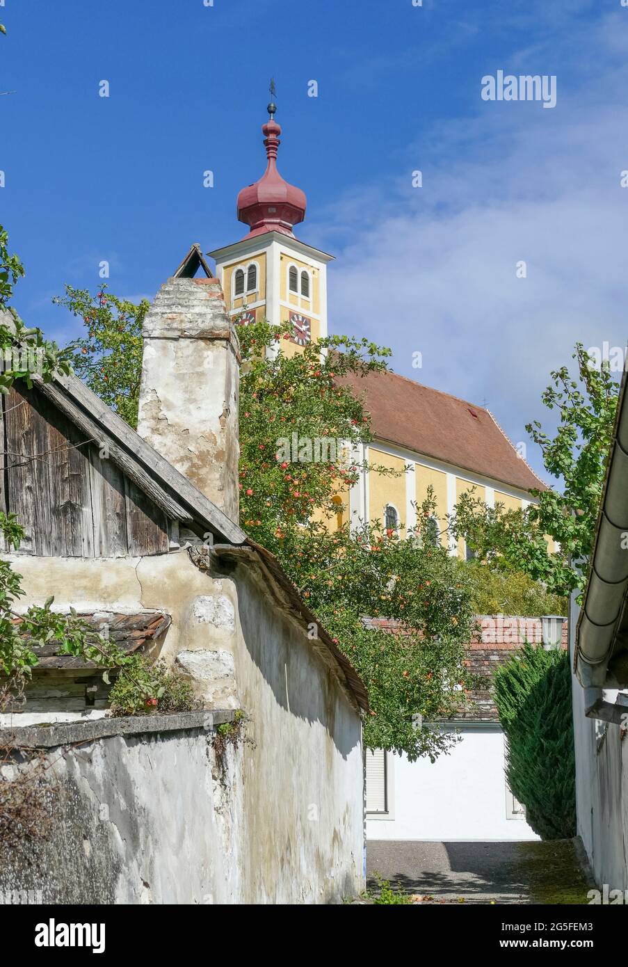 Saint Martin Church in a village named Donnerskirchen in the austrian state of Burgenland Stock Photo