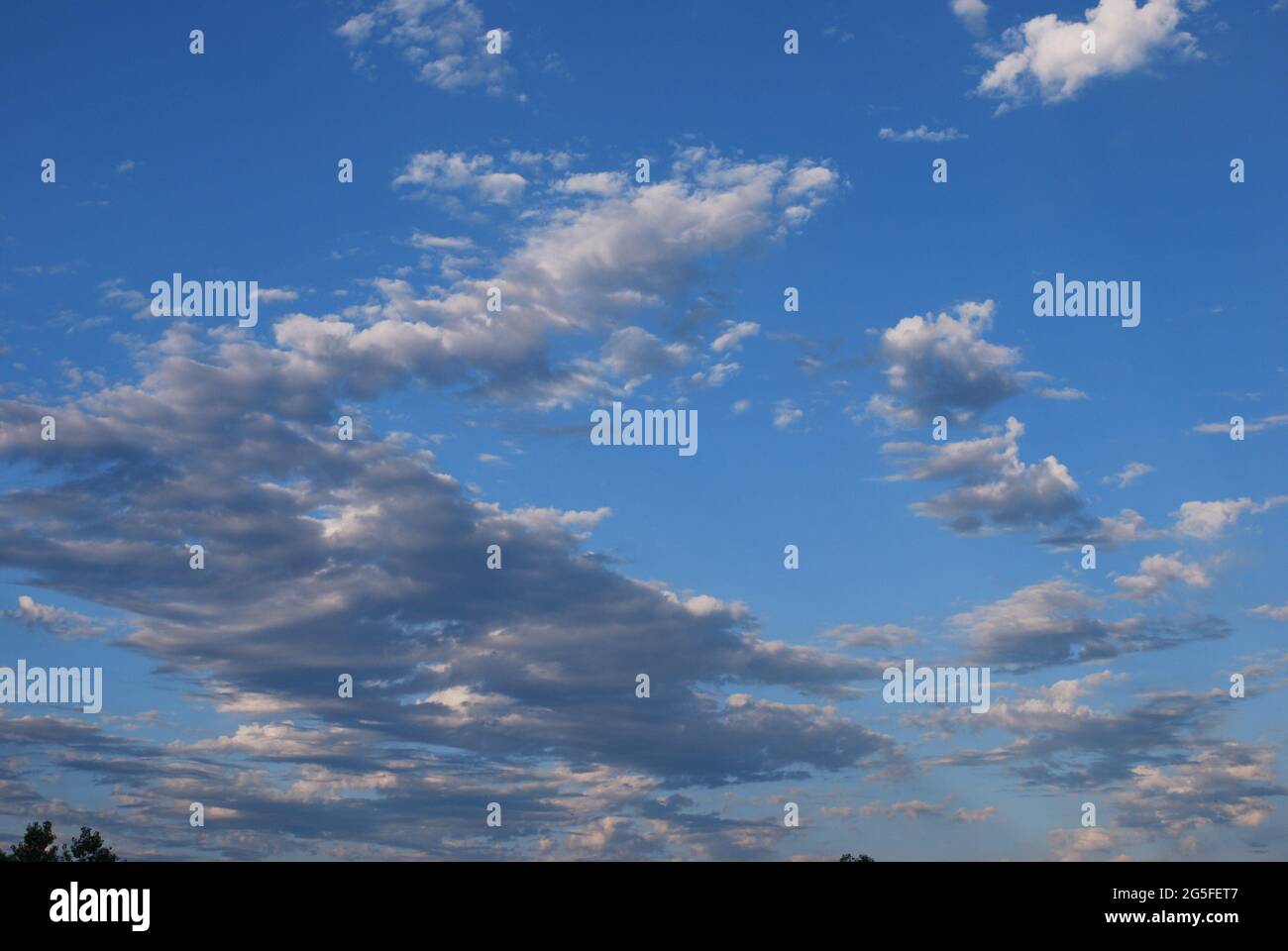 Clouds on a sunny day Stock Photo