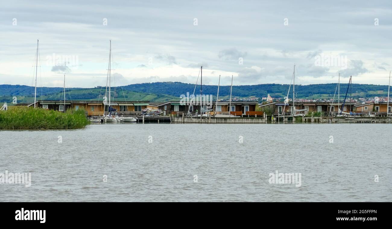 Town named Neusiedl am See in the Burgenland district in Austria Stock Photo