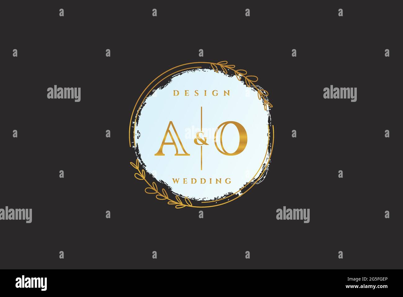 AO beauty monogram and elegant logo design handwriting logo of initial ...