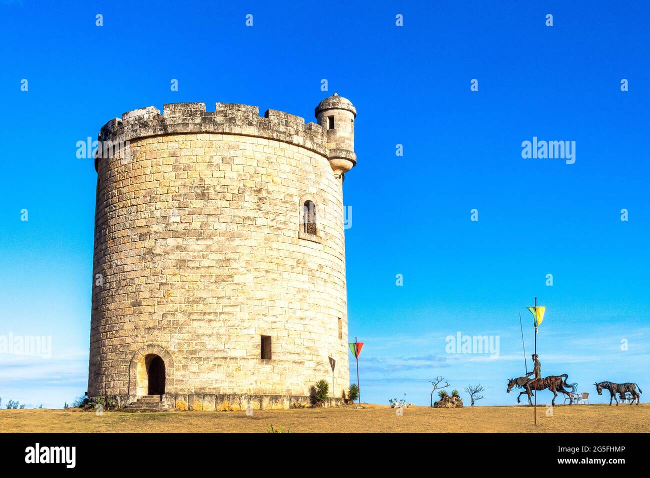 Colonial Fort, El Meson del Quijote, Varadero, Cuba Stock Photo