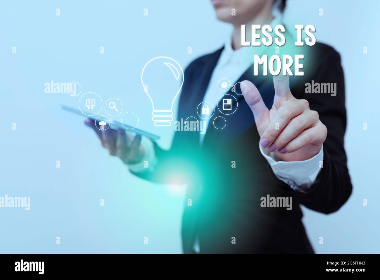 Conceptual display Less Is More. Conceptual photo used to express a ...