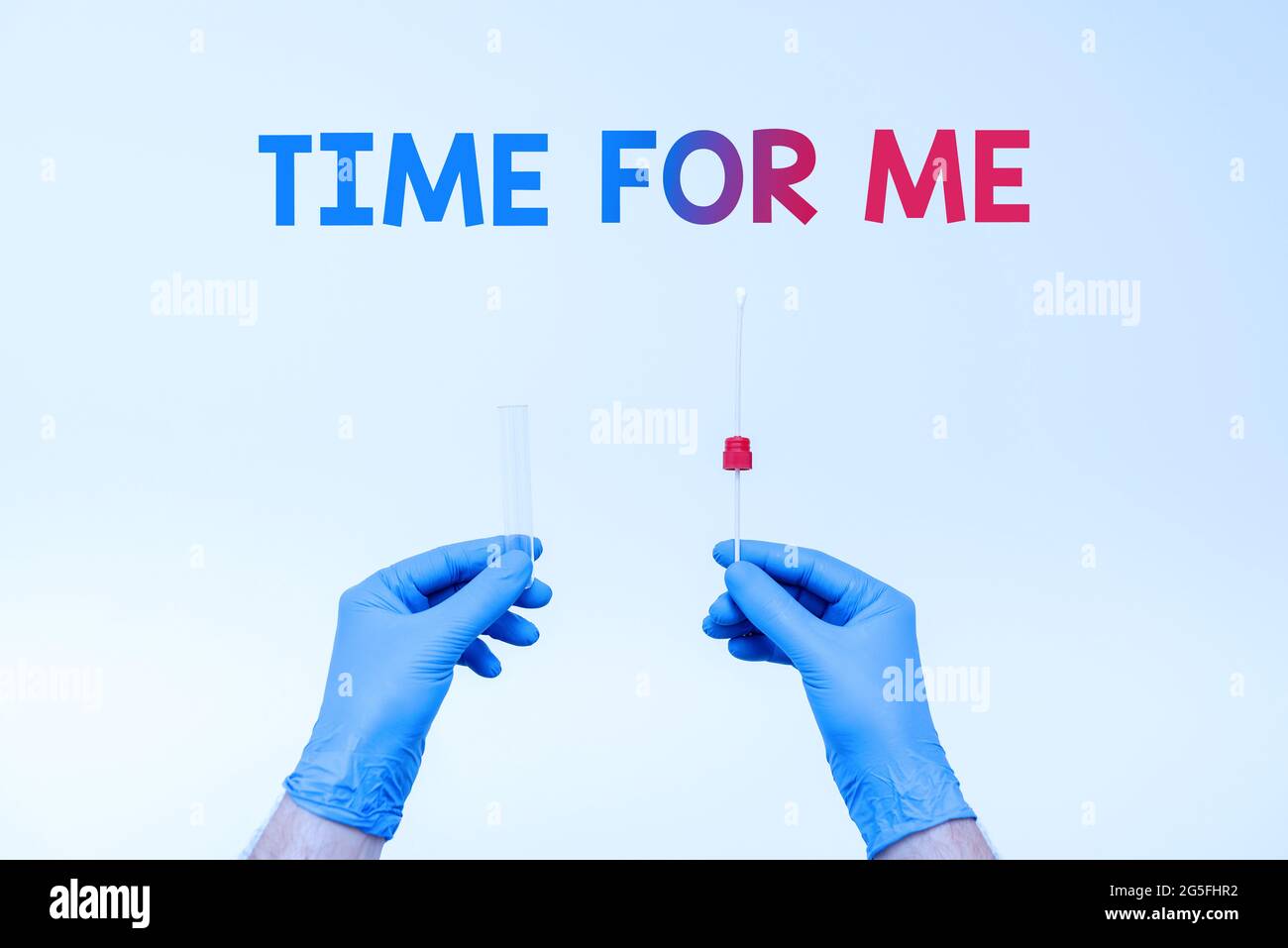 Sign displaying Time For Me. Business concept practice of taking action preserve or improve ones own health Research Scientist Presenting New Medicine Stock Photo