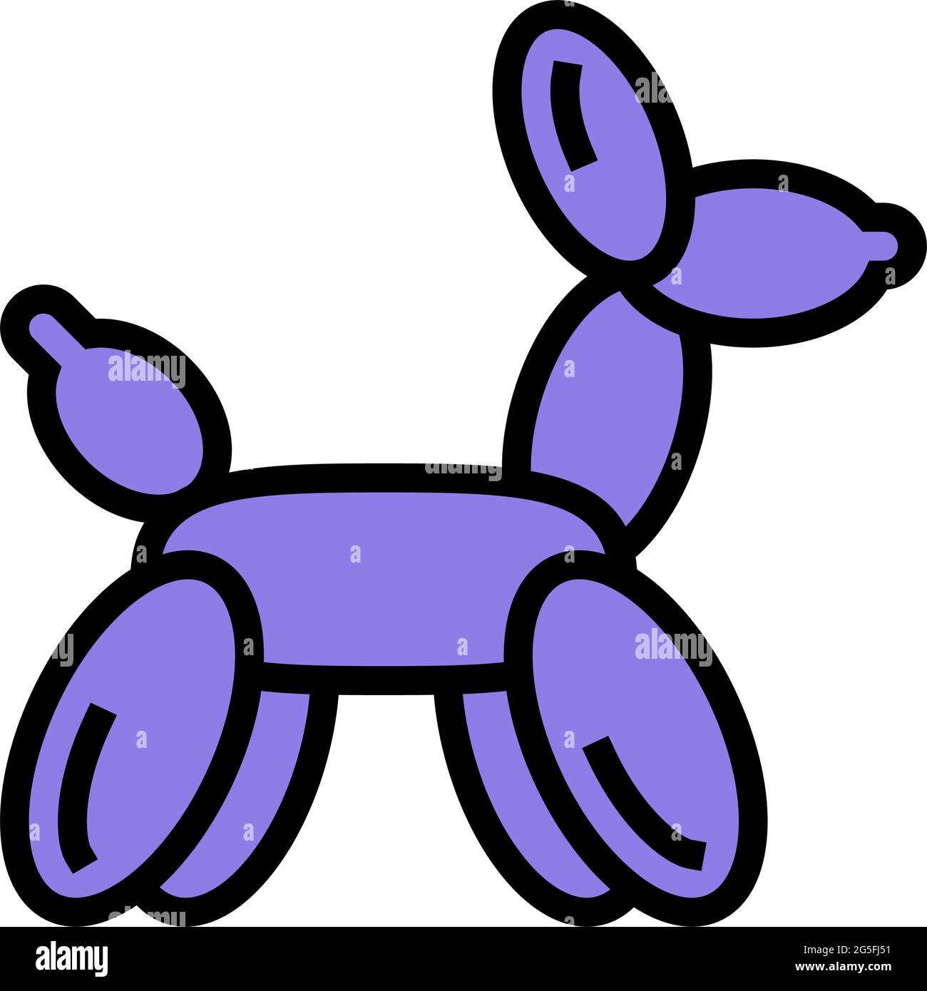 balloon sculpture color icon vector illustration Stock Vector Image ...