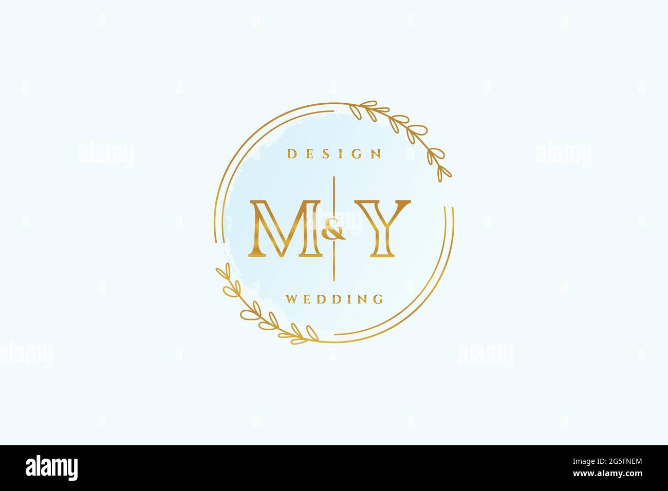 MY beauty monogram and elegant logo design handwriting logo of initial ...