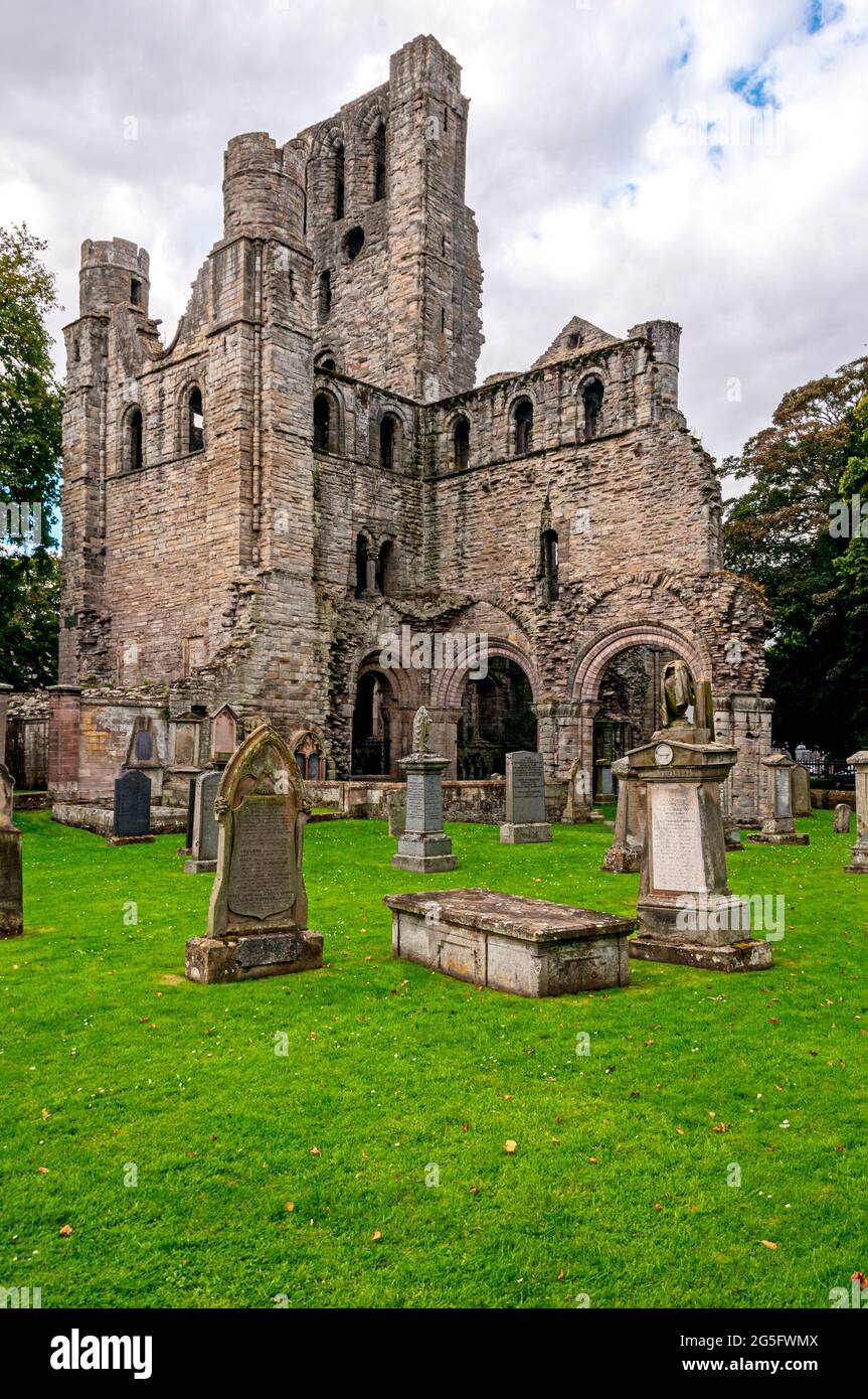 Founded by a community of Tironensian monks Scotland’s largest and richest religious house was dedicated to The Blessed Virgin and Saint John in 1243 Stock Photo