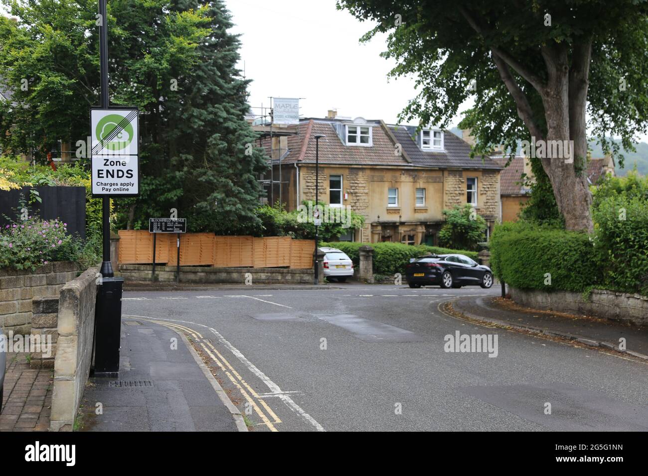 End of Clean Air Zone, Bath, UK Stock Photo Alamy