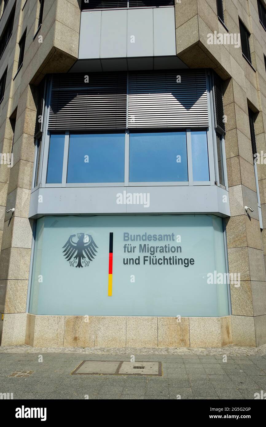 Federal Office for Migration and Refugees, Bundesamt für Migration und  Flüchtlinge, Bundesallee, Berlin, Germany Stock Photo - Alamy