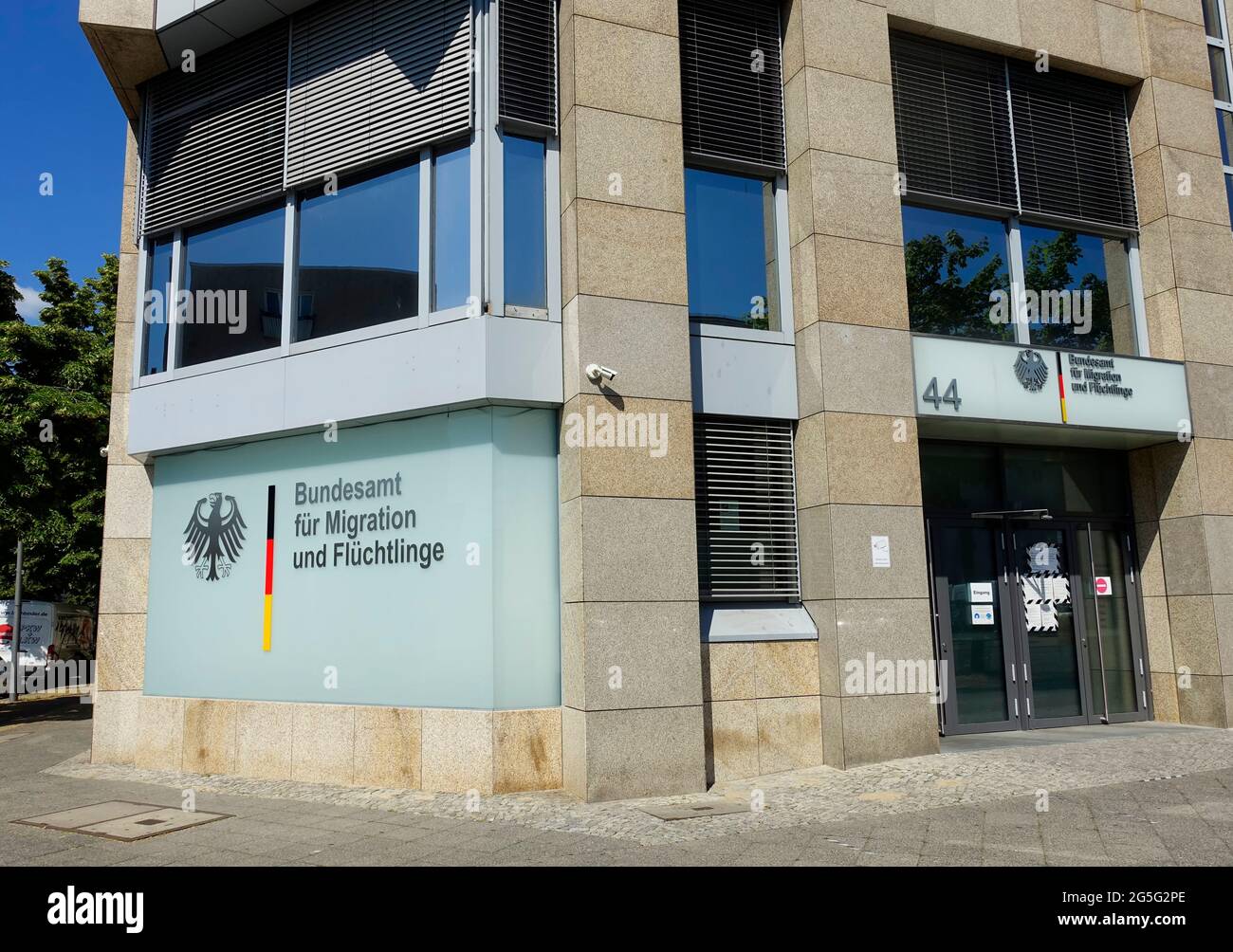 Federal Office for Migration and Refugees, Bundesamt für Migration und  Flüchtlinge, Bundesallee, Berlin, Germany Stock Photo - Alamy