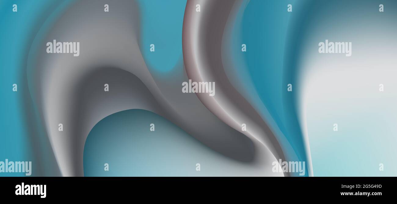 Abstract liquid background design, blue and green paint color flow ...