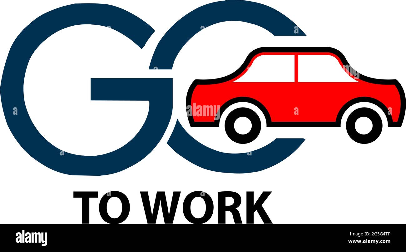 Go to work stock icons. Colorful icon. label. vector Stock Vector Image ...