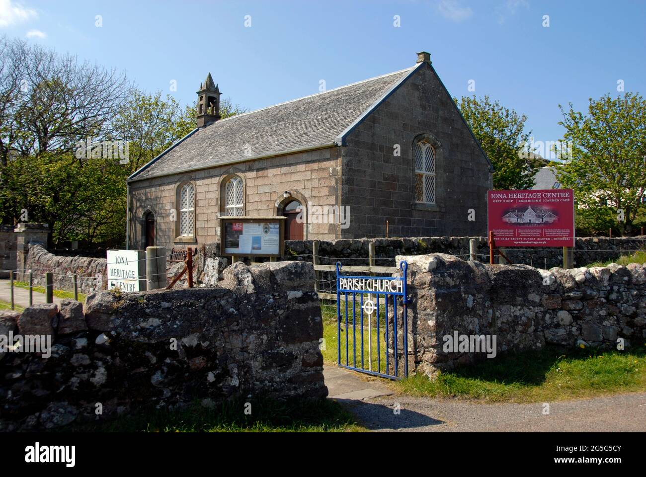 Parish church, Iona, Scotland Stock Photo