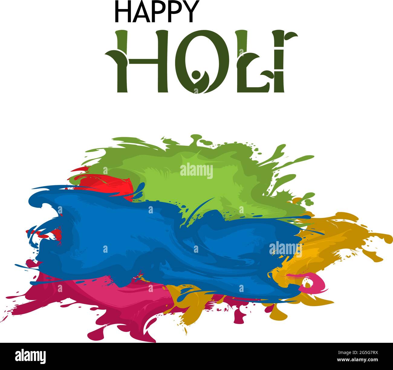 Happy Holi with colorful background, flat design, vector for web ,Creative  poster, booklet, leaflet, flyer, magazine, invitation card Stock Vector  Image & Art - Alamy