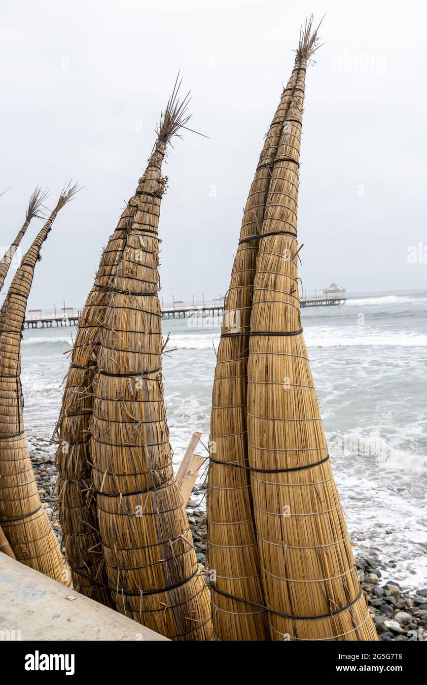 Huanchaco, Peru is home to surfing, ceviche, and the famous reed rafts ...