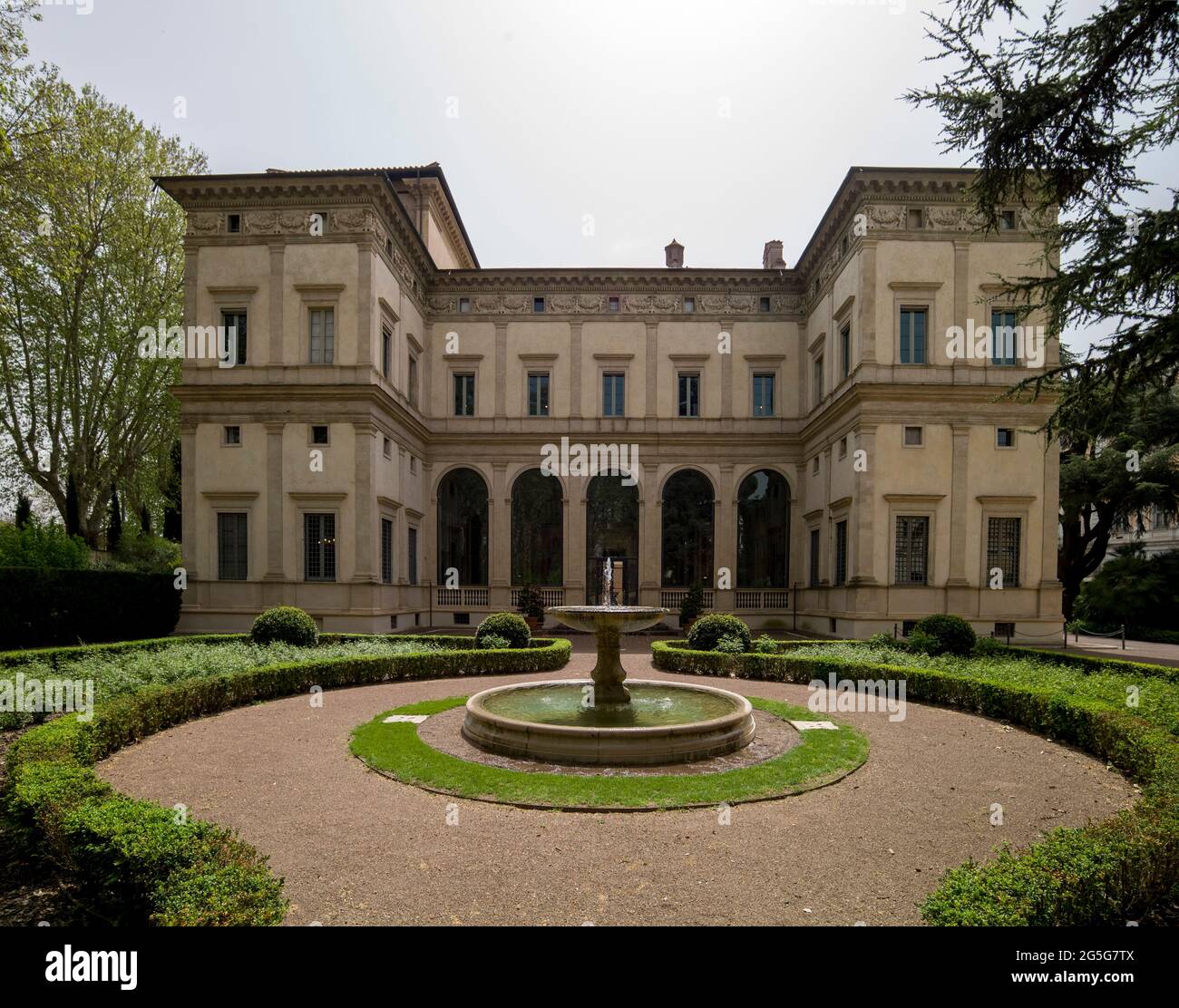 ROME, ITALY - APRIL 15 2018 : Garden of the Villa Farnesina. Stock Photo