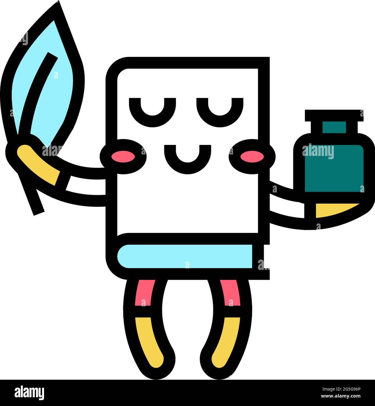 realistic fiction book color icon vector illustration Stock Vector