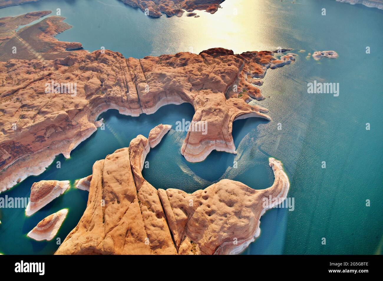 Aerial view of Lake Powell Stock Photo - Alamy