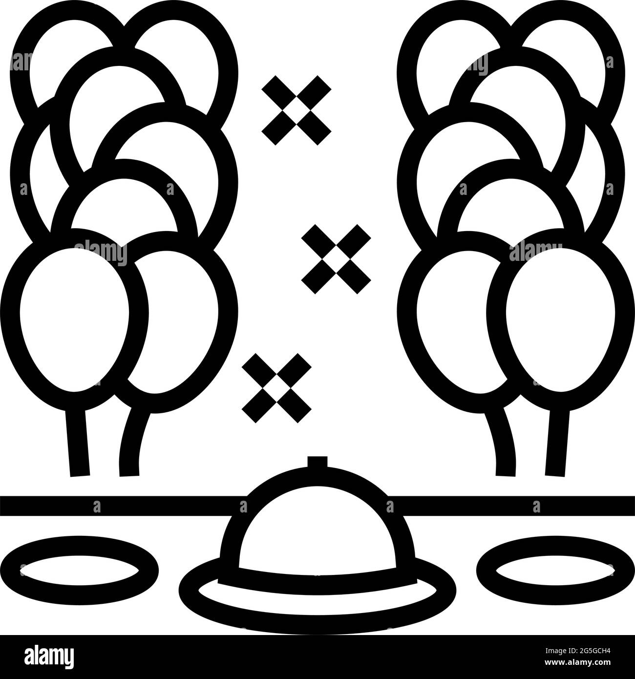 dinner party clipart black and white