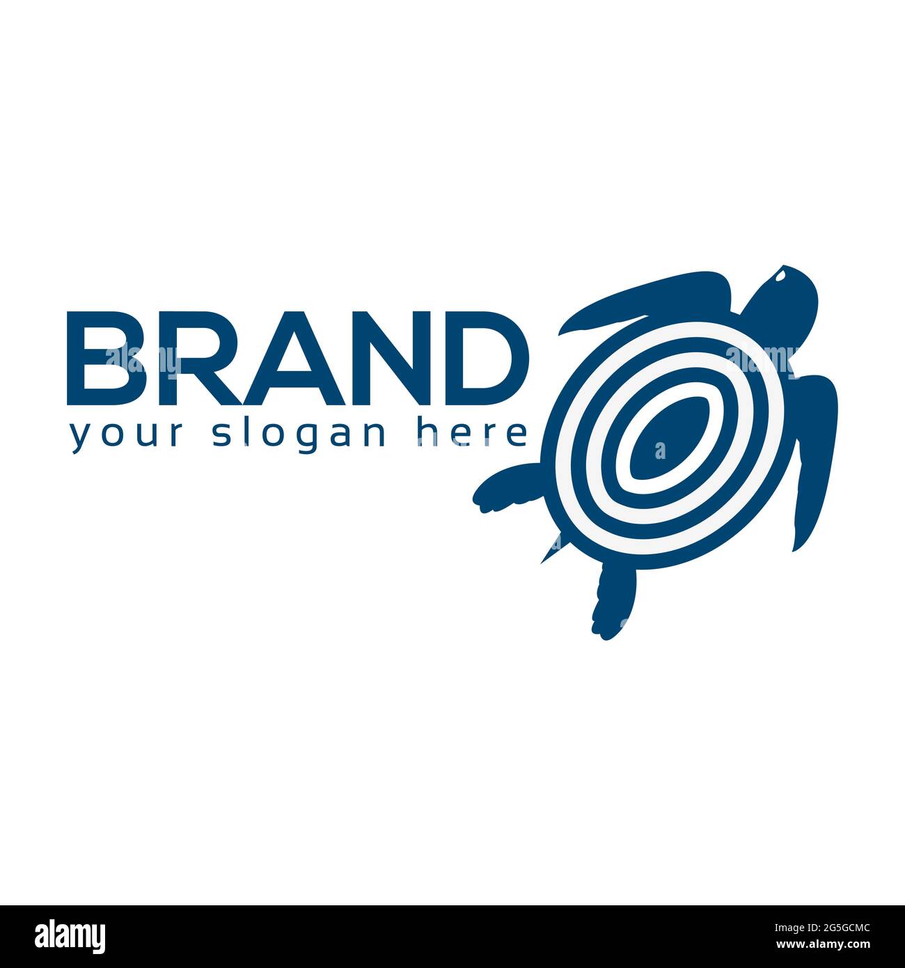 Target Turtle Logo, flat design. Vector Illustration on white ...