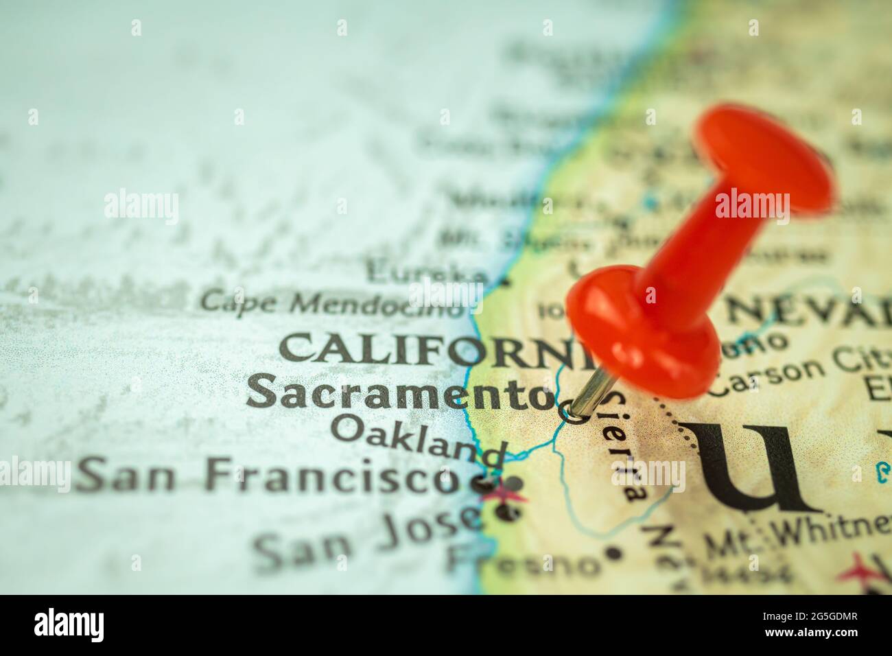 Sacramento Map High Resolution Stock Photography and Images - Alamy