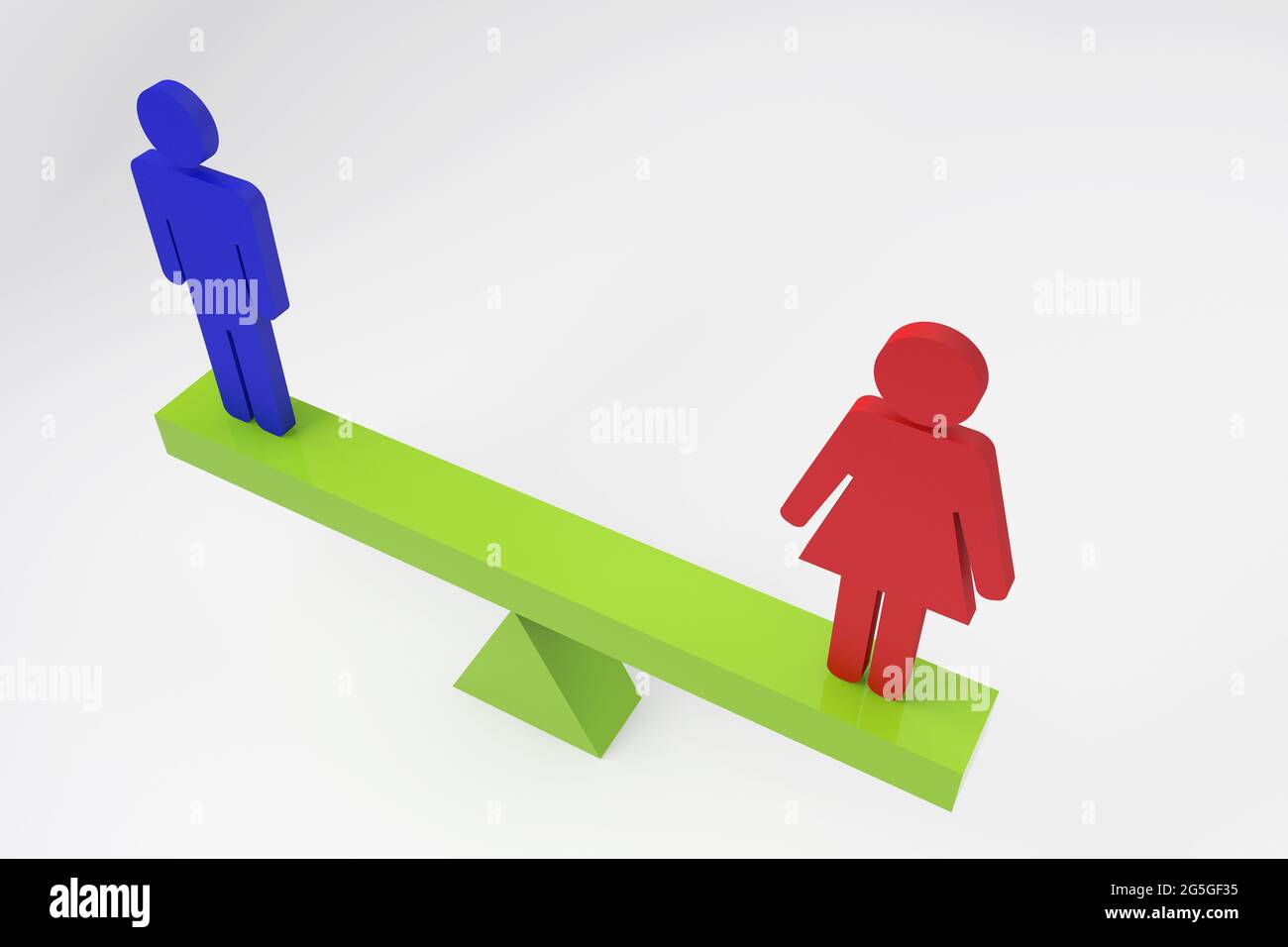 Spectacular concept about EQUALITY GENDERS men and women on 3D RENDER ...
