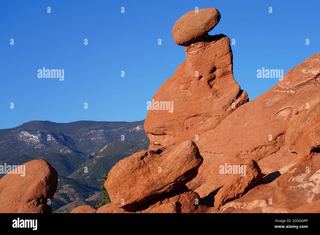 Colorado Rock Formations Red rock formations in the Garden of the Gods park in Colorado Springs ...