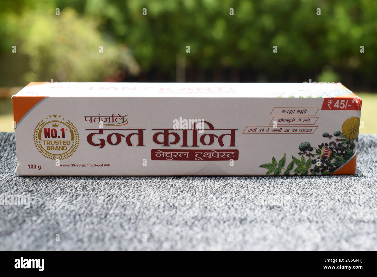 Dantkanti toothpaste Indian ayurvedic brand patanjali. Herbal