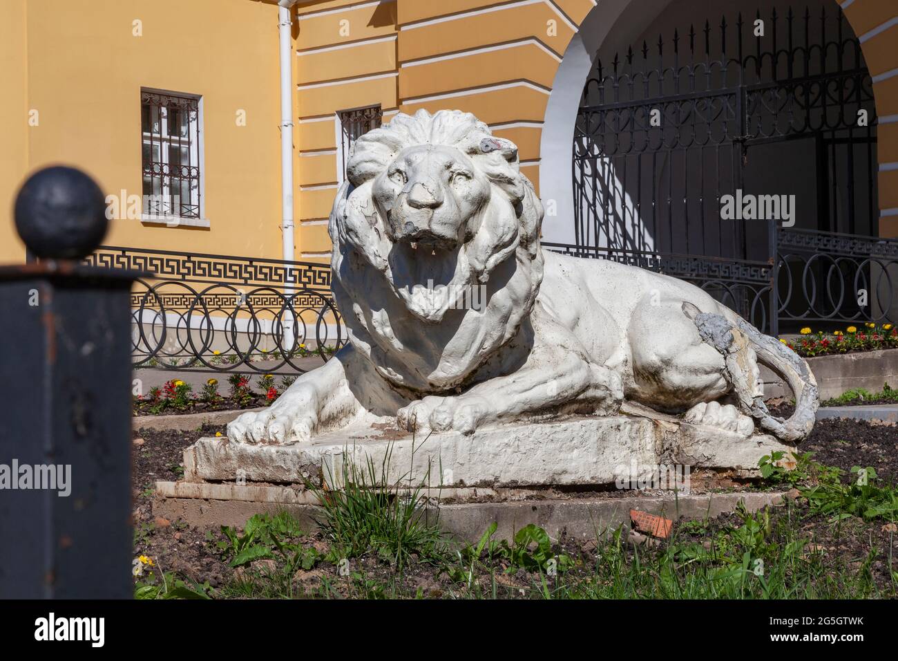 Reclining old lion hi-res stock photography and images - Alamy