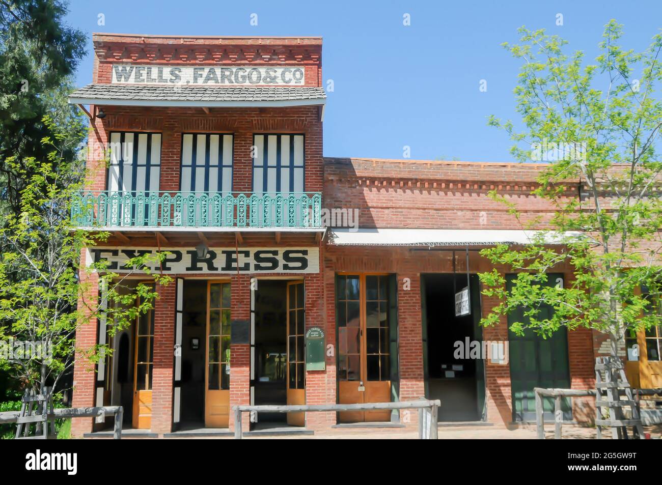 Columbia State Historic Park Wells, Fargo & Co., Columbia, CA Stock