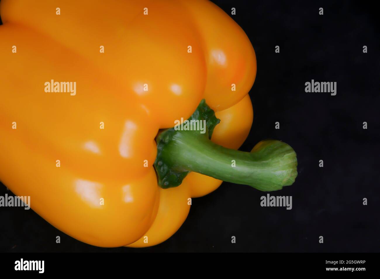Yellow Bell Pepper - Close UP Stock Photo