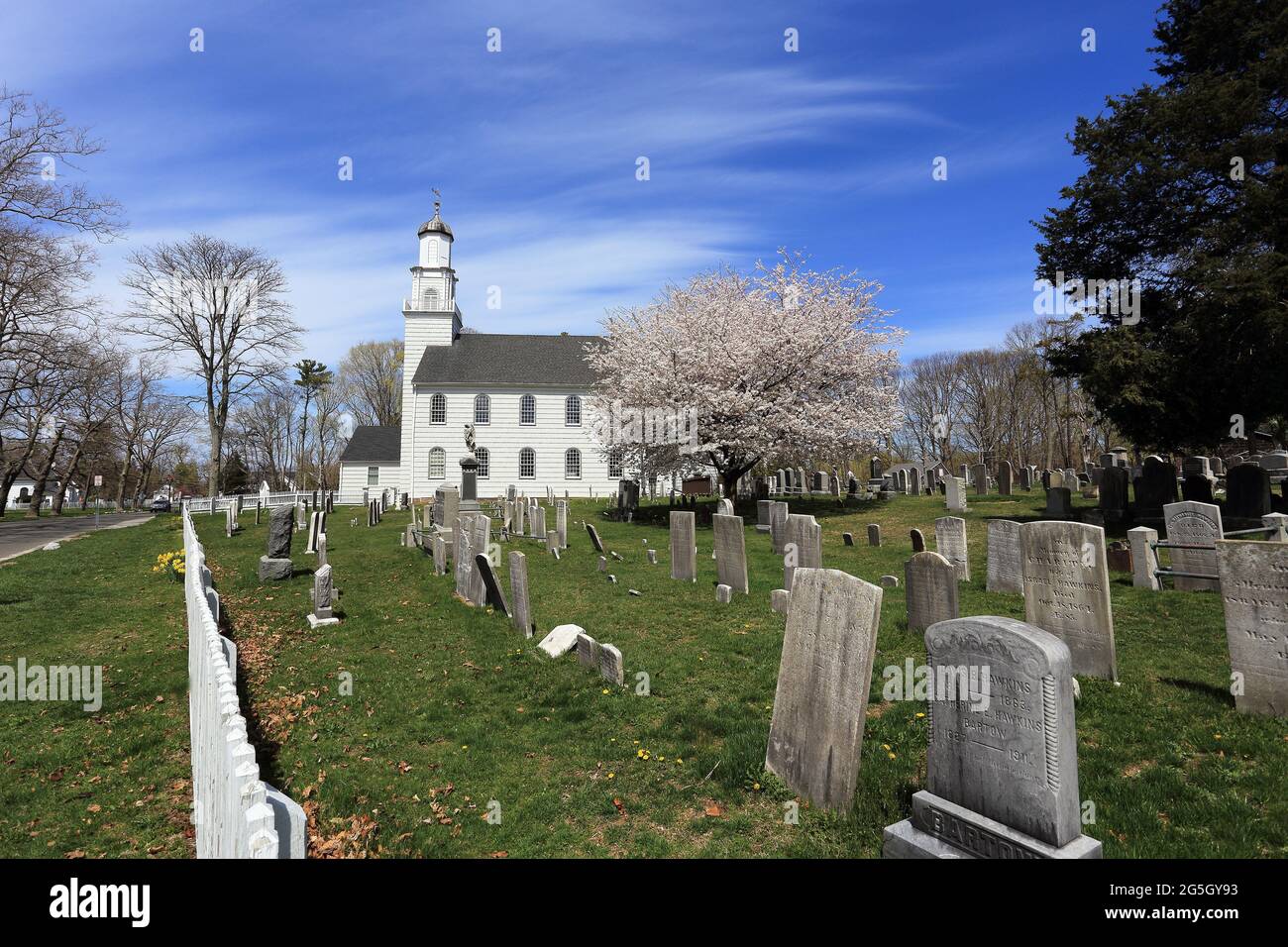 Setauket Presbyterian Church Long Island New York Stock Photo