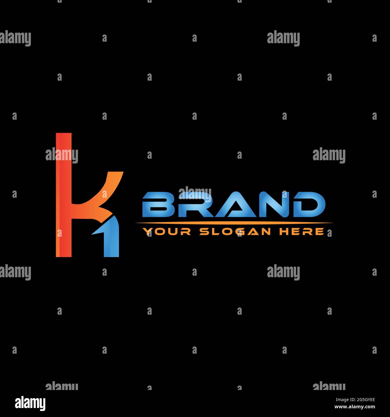K Number One Letter k with number one Stock Vector Image & Art - Alamy