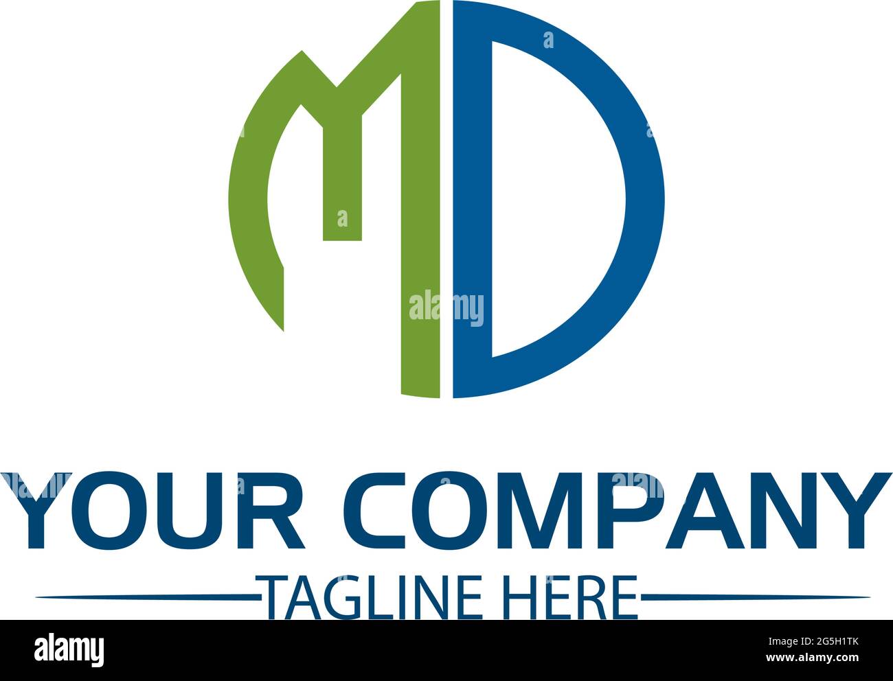 Creative Letter MD for technology logo Stock Vector Image & Art - Alamy