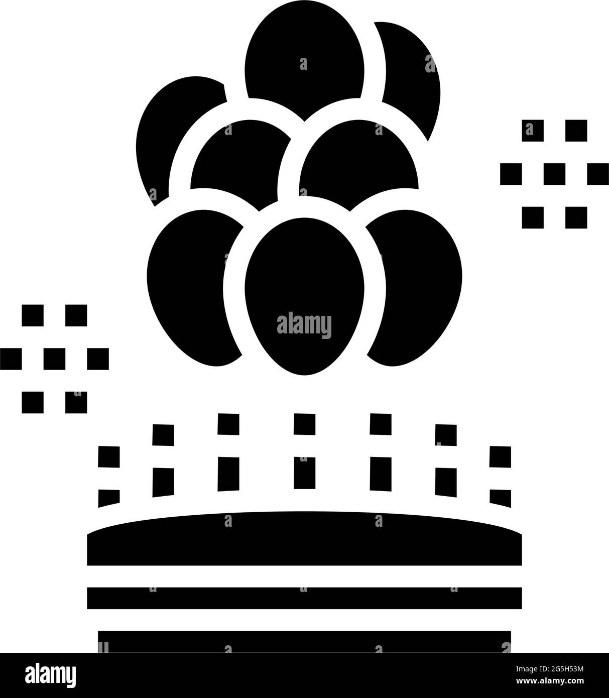 birthday balloons decoration glyph icon vector illustration Stock ...