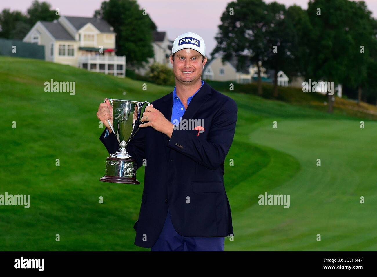 Cromwell, CT, USA. 27th June, 2021. Harris English poses with the