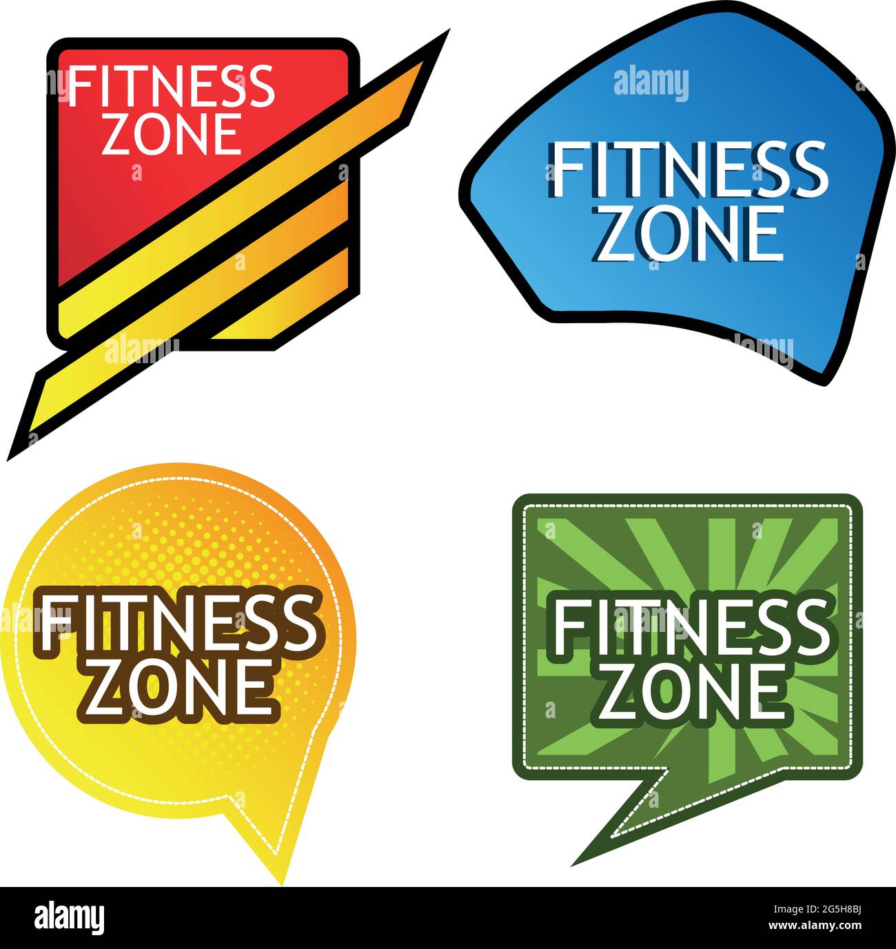 Fitness zone banner. designs for posters, backgrounds, cards, banners