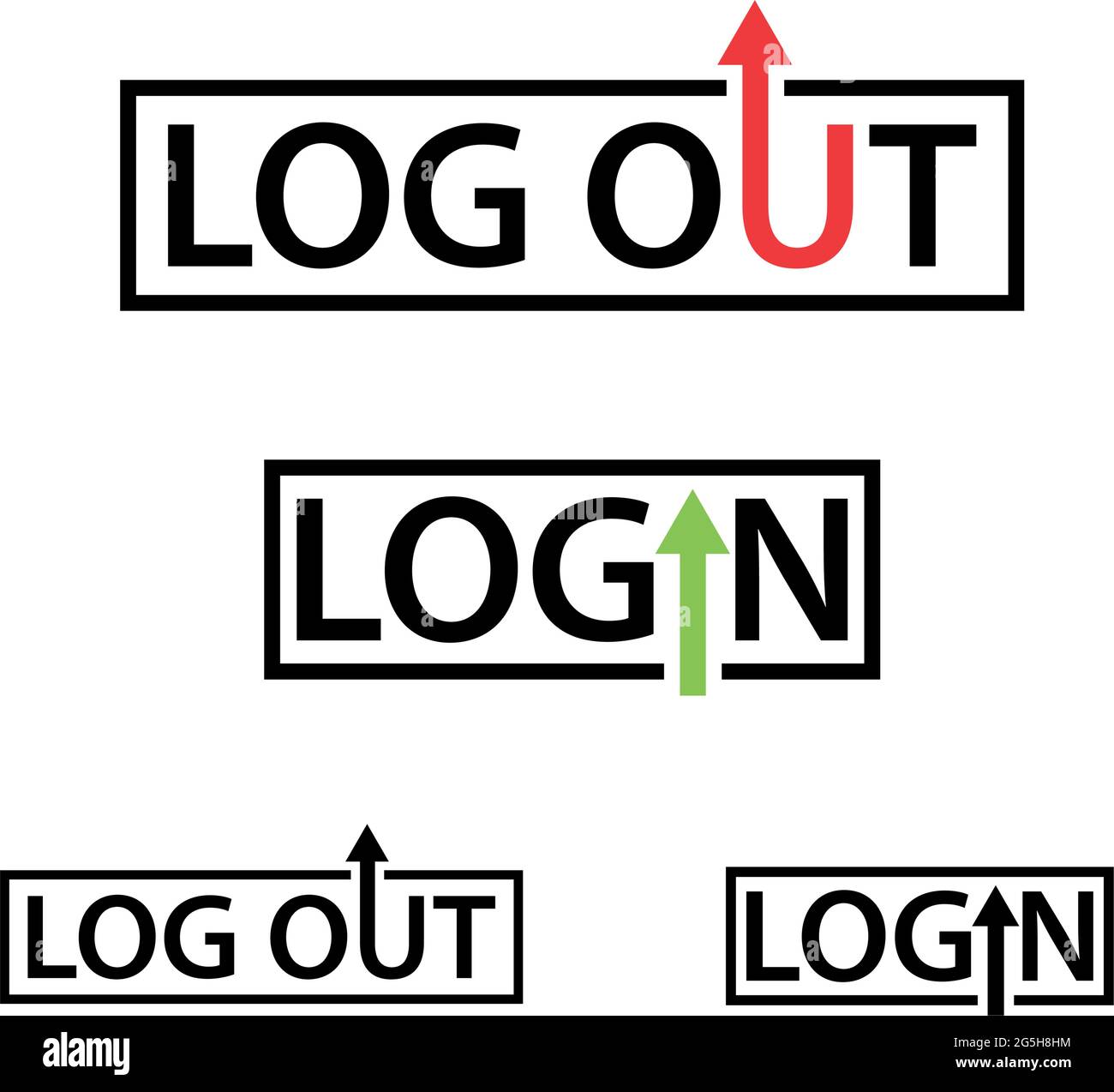 Logout hi-res stock photography and images - Alamy