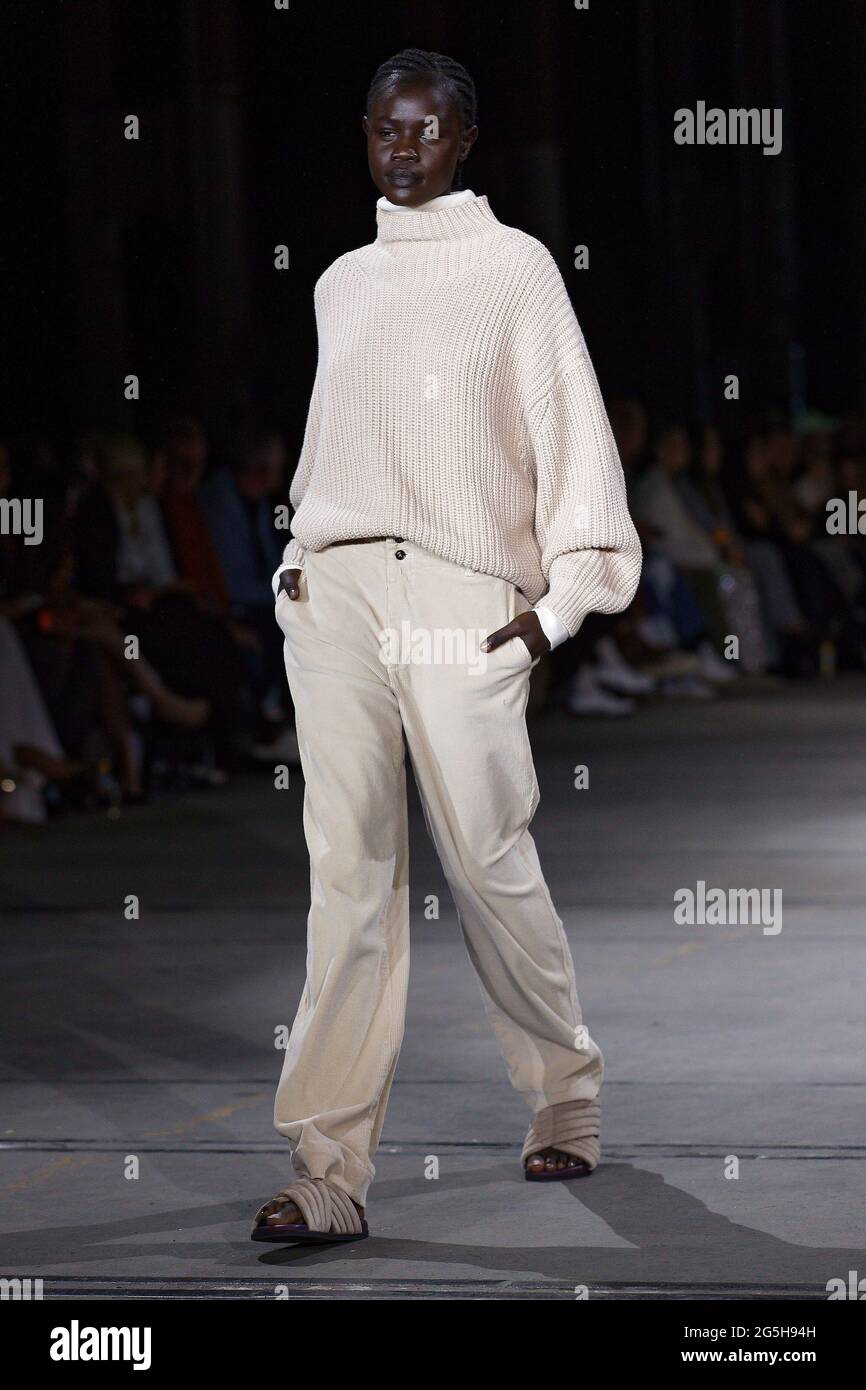 Jade Hsu walks the runway during the Oroton show during the Afterpay  Australian Fashion Week Resort 2022 Collections at Carriageworks on June 1,  2021 Stock Photo - Alamy