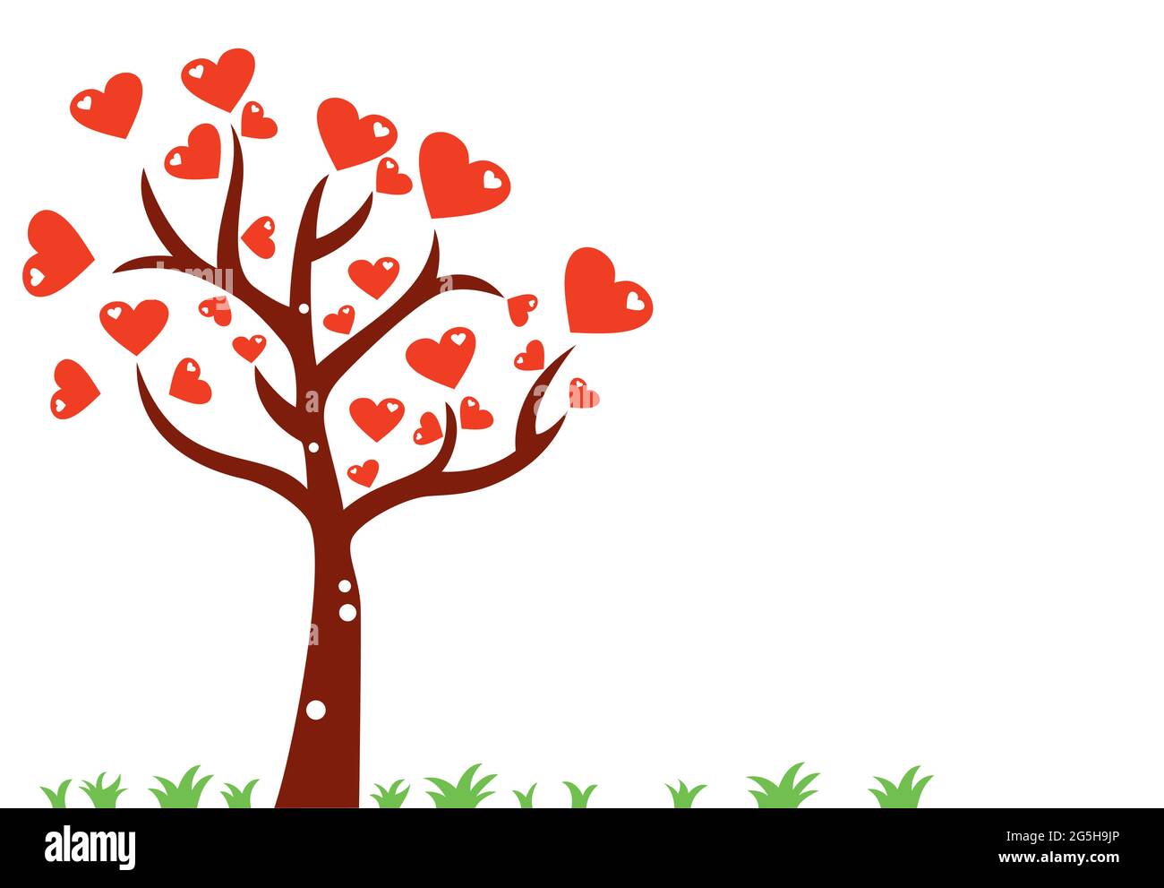 Vector tree. Silhouette of tree on white background Stock Vector