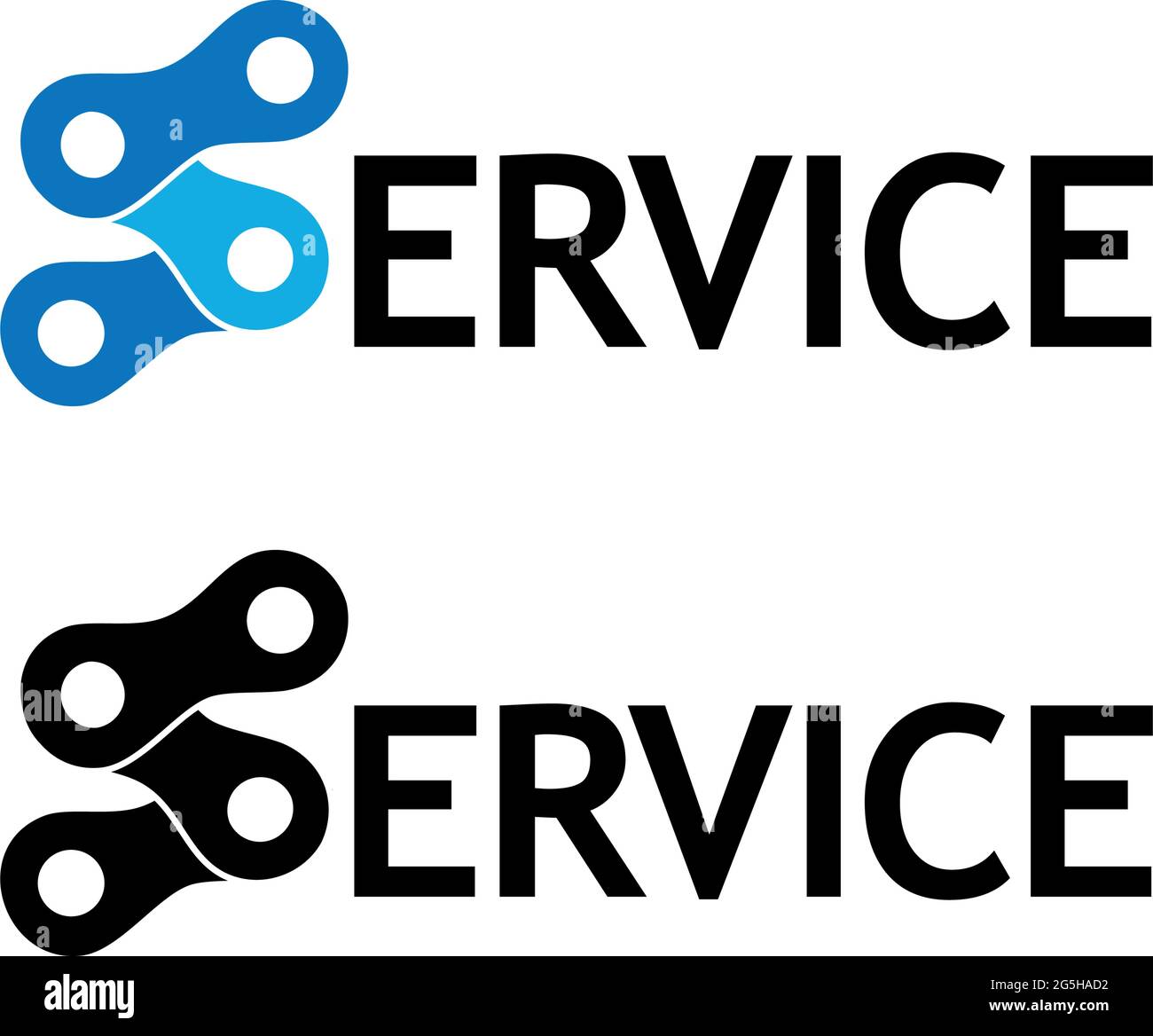 Word Service vector. Flat vector illustration on white background Stock ...