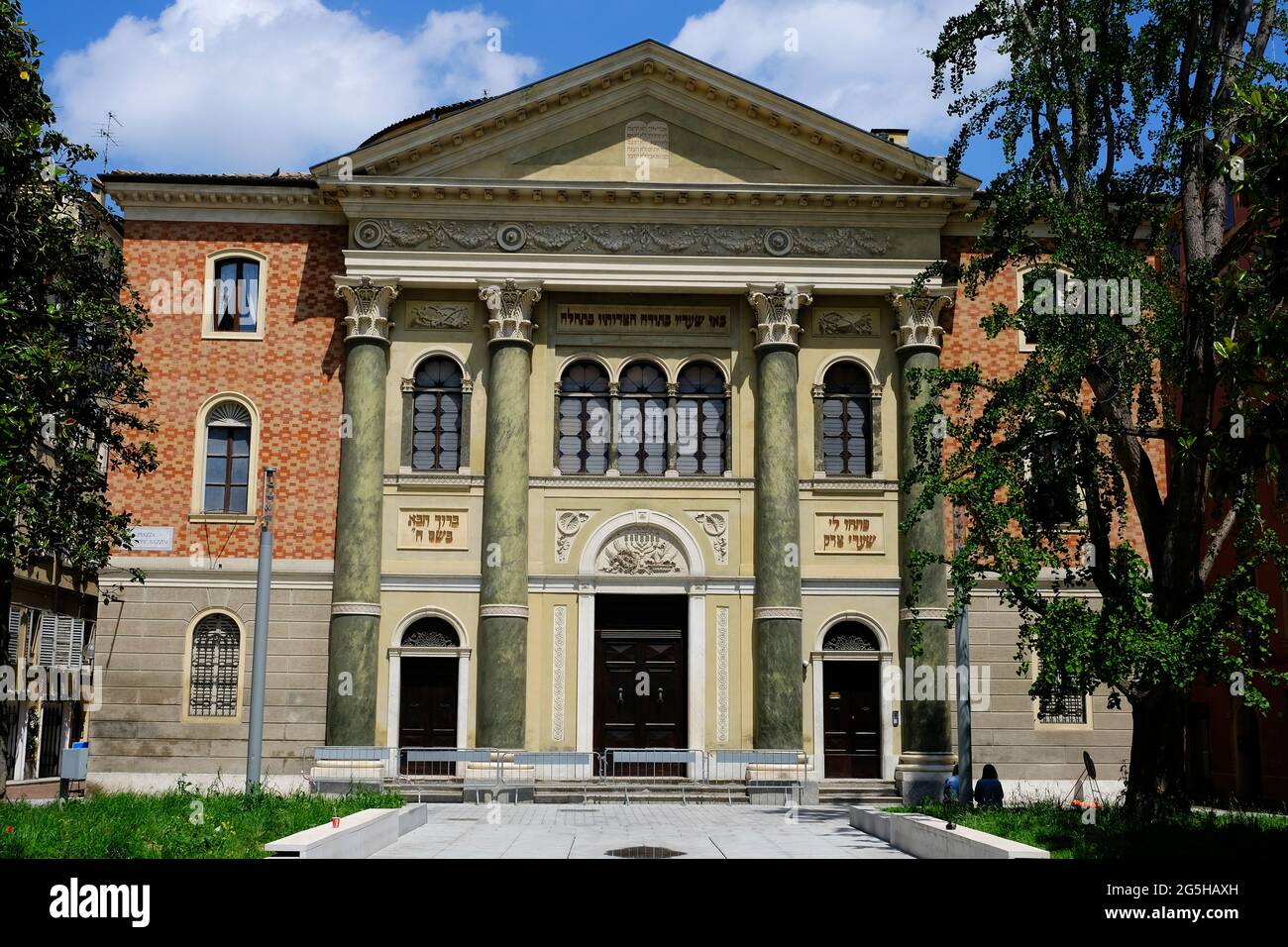 The Synagogue of Modena in Piazza Guiseppe Mazzini in Modena Italy Stock Photo