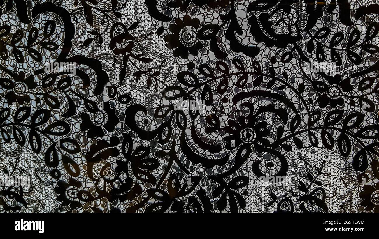 Black & white Seamless Floral and flower pattern and texture Stock ...