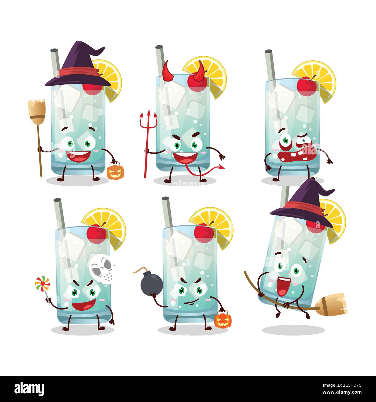 Halloween expression emoticons with cartoon character of tom collins.  Vector illustration Stock Vector Image & Art - Alamy