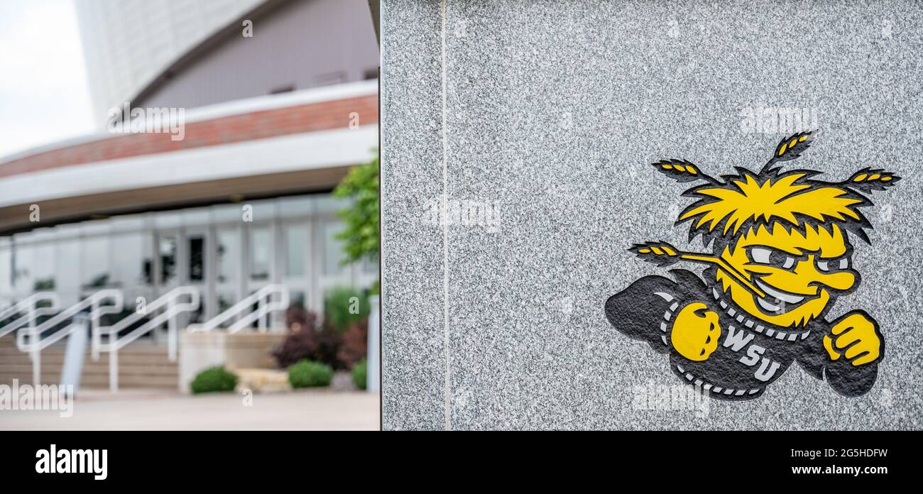 Wichita, Kansas, USA: 6-2021: Wichita State University Shockers logo outside Koch Arena Stock Photo - Alamy Wichita, Kansas, USA: 6-2021: Wichita State University Shockers logo outside Koch Arena Stock Photo - Alamy