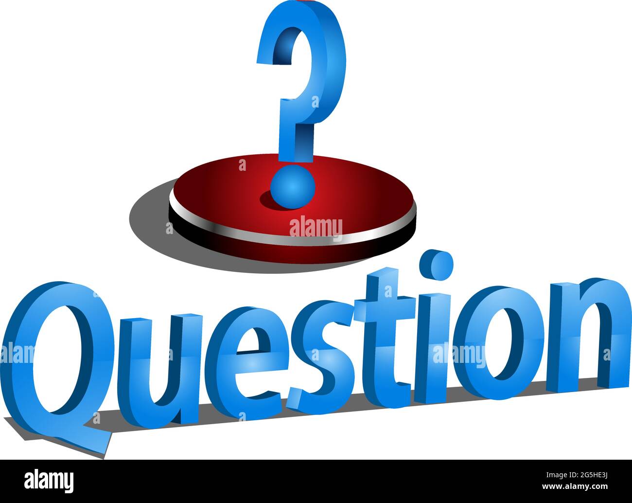 Question text with question mark icon, vector. Vector Illustration on ...