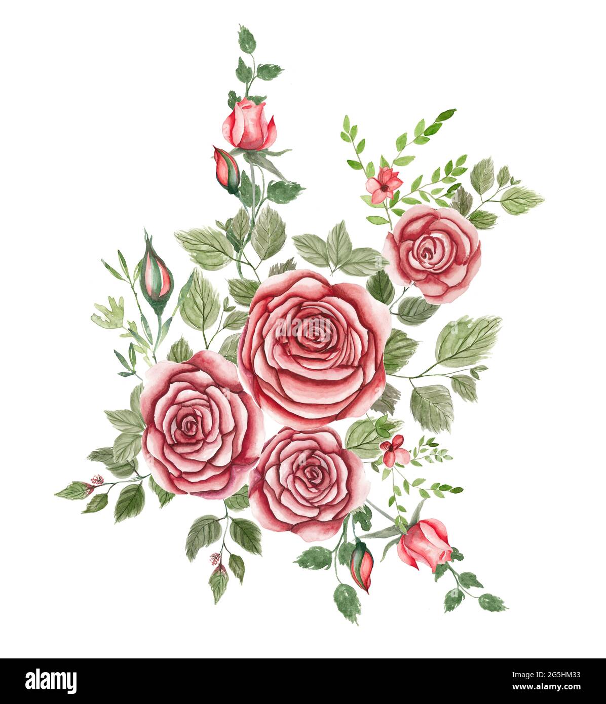 Elegant flowers, the leaves and flowers art design, Graceful floral. A