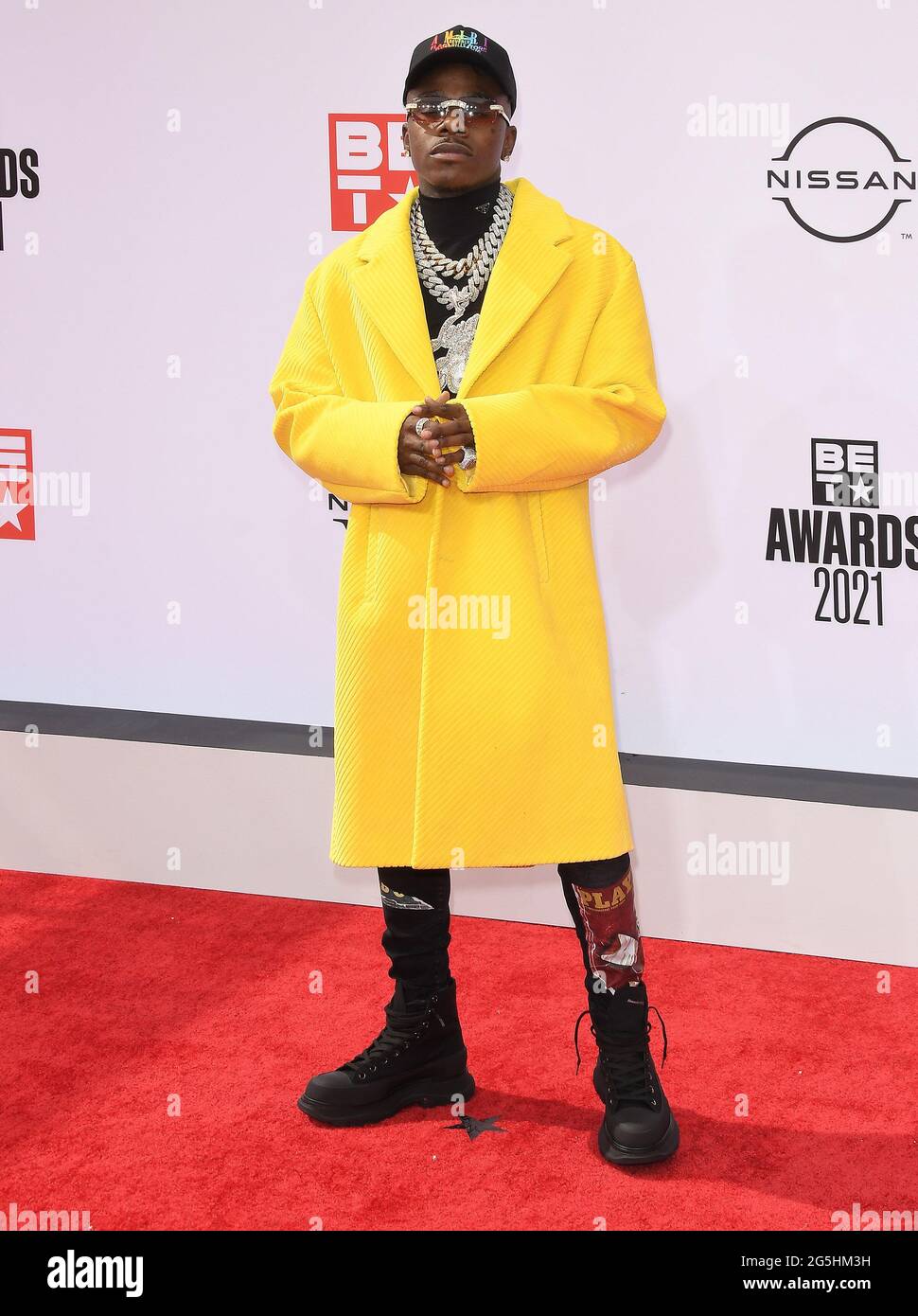 DaBaby arrives at the BET Awards 2021 held at the Microsoft Theater in